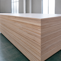 Panneau de contreplaqué mélaminé MDF 18 mm 2440x1220 mm, colle E0 E1 pour meubles de cuisine, panneaux muraux