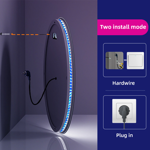 Kidoir Treo Ngang Nổi bật LED Phòng Tắm Gương Vòng Tròn Chống Sương Mù Nhiệt Độ Màu Không Thấm Nước Chiếu Sáng Gương - Product Image 6