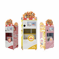 Automatische popcornmachines voor zelfbediening in winkels.