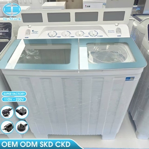 <span class=keywords><strong>Lave</strong></span>-<span class=keywords><strong>linge</strong></span> semi-automatique à deux cuves OEM/ODM de 12 kg avec cuves de lavage et d'essorage indépendantes, chargement par le haut grande capacité - Product Image 1
