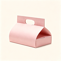 Caja Portátil Rosa de Materiales Reciclados, Diseño Especial de Fábrica, Sellado Fuerte, Logotipos Personalizables, Apta para Alimentos
