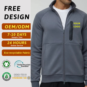 Free Design Custom Men's <strong>Winter</strong> Softshell <strong>Running</strong> <strong>Jacket</strong> Waterproof Golf French Terry Cotton Zip-up <strong>Jacket</strong> Brand for Club Teams - Product Image 1