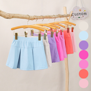 KERUI Nuovi Arrivi Abbigliamento Sportivo per Adulti, Gonne-Pantaloncino da Tennis per Bambine, Minigonne Sportive da Donna in Nylon Tinta Unita per Golf - Product Image 1