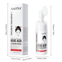 SADOER Mousse Nettoyante Visage Purifiante et Éclaircissante à l'Acide Kojique pour Peaux Ternes, Nettoyage des Pores et Équilibre du Sébum