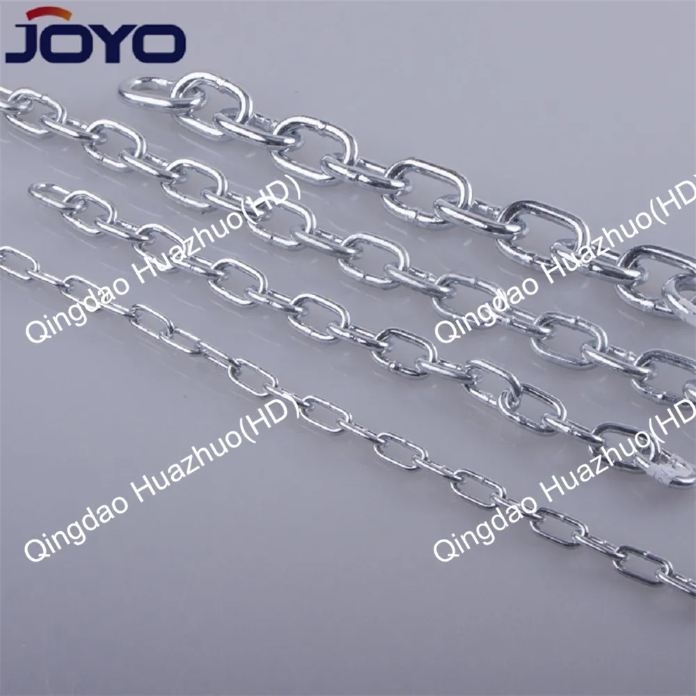 China manufacturer Din5685 welded galvanized steel long link chain...