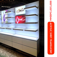 Kustom toko parfum toko peralatan desain Interior Showroom kosmetik rias dinding kabinet pajangan parfum toko rak pajangan