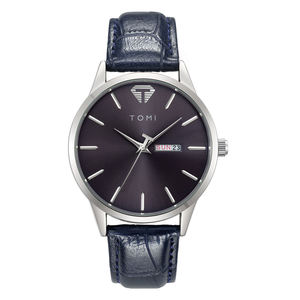 <span class=keywords><strong>Montre</strong></span> à mouvement à quartz TOMI T045 T046 en promotion, personnalisable pour les affaires, bracelet en cuir simple, calendrier, usage quotidien, <span class=keywords><strong>montre</strong></span>-bracelet unisexe - Product Image 4