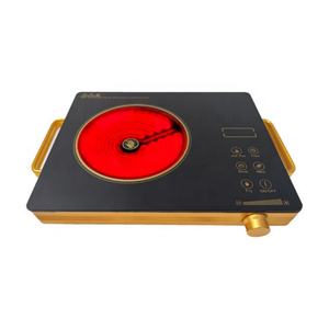 Table de cuisson électrique infrarouge en céramique avec plaque vitrocéramique entièrement en verre facile à nettoyer et commande par bouton - Product Image 1