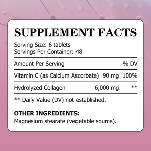 Hot Sell Collagen Gummies 6000 MG Enhanced Vitamin C Absorbable Hydrolyzed Collagen Beauty Products Revitalizes Hair Skin Nail - Product Image 2
