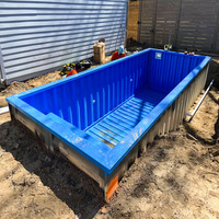 Forme et taille personnalisées Grande piscine extérieure en fibre de verre pour enfants avec garantie de 30 ans