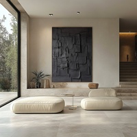 Peinture à l'huile abstraite originale peinte à la main par un artiste, nature morte sur toile, art mural moderne, décoration intérieure minimaliste pour salon et hôtel