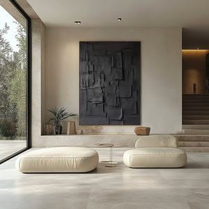 Pintura al Óleo Abstracta Pintada a Mano por un Artista, Arte de Pared en Lienzo para Sala de Estar Moderna, Decoración Minimalista para Hoteles - Product Image 4