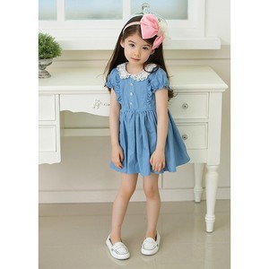 Vestido de flores, nuevo modelo, vestidos de noche para niñas, vestidos azules para niñas con velo - Product Image 6