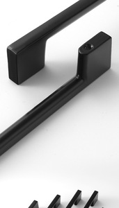 Factory Modern Aluminum Black Nickel Durable U Shape <strong>Hardware</strong> Pull Handle Furniture Cabinets Cabinet <strong>Wardrobe</strong> Handles - Product Image 4