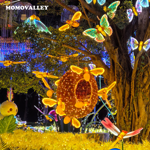 กรอบโลหะสีขาวอบอุ่นแบบกำหนดเอง IP65เอ<span class=keywords><strong>ง</strong></span>ตกแต่งสวนต้นไม้ถนนที่ทันสมัยขอ<span class=keywords><strong>ง</strong></span>แขวนตกแต่ง LED ขนาดยักษ์แสงสว่า<span class=keywords><strong>ง</strong></span>ขึ้นผึ้ง - Product Image 1