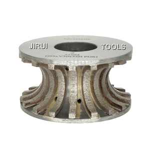 JIRUI Diamond CNC strumenti di profilazione Full Bullnose V20/V30/V40 Set completo di punte per <span class=keywords><strong>Router</strong></span> diamantate per marmo di granito - Product Image 2
