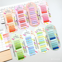 Offre Spéciale – Bloc-notes autocollants Morandi multicolores en PET semi-transparent, personnalisables, 200 feuilles, avec règles