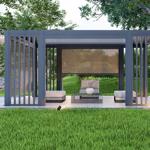 Pérgola Bioclimática Personalizada para Patio o Balcón, de Aluminio con Recubrimiento en Polvo, con Soportes Incluidos, <span class=keywords><strong>Kit</strong></span> 4x3 4x4 5x4 6x4 6x5 - Product Image 5