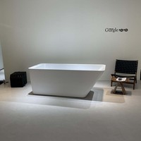 Baignoire de trempage à froid autoportante en acrylique Gurgle avec raccordement pour refroidisseur, idéale pour les salles de sport et les spas