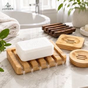 <span class=keywords><strong>Portasapone</strong></span> Quadrato in Legno con Custodia in Bambù, Vassoio <span class=keywords><strong>Portasapone</strong></span> Rotondo con Motivo per <span class=keywords><strong>Bagno</strong></span>, Cucina, Lavello, <span class=keywords><strong>Doccia</strong></span>, Confezionato in Scatola - Product Image 1