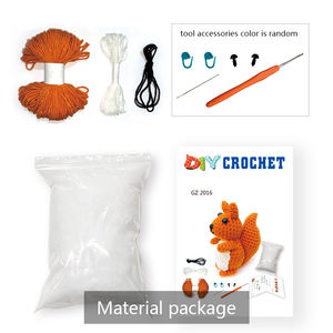 Disesuaikan buatan tangan DIY tupai Crochet boneka sebagai Manual hadiah Tersedia dengan harga grosir - Product Image 3