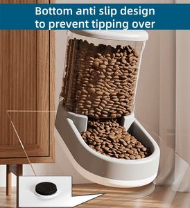 Dispenser air dan pengumpan kucing anjing 2 IN 1 otomatis Set air mancur pemberi makan hewan peliharaan anti licin untuk hewan peliharaan - Product Image 6