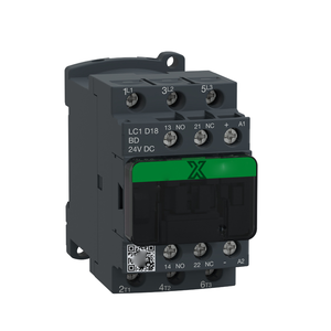คอนแทคเตอร์ AC แบบ 3 โพล รุ่น LC1D18BDC ใช้สำหรับควบคุมการสตาร์ทและการหยุดของโหลด เช่น มอเตอร์ไฟฟ้า - Product Image 1