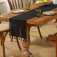 Chemin de table de luxe en coton et lin tissé avec paillettes dorées, décorations pour centres de table de mariage, événements, fêtes, Noël
