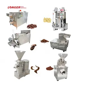 Cacao Raffinage Verwerking Unit Maker Productie Cacao Bonen Pasta Making Machine