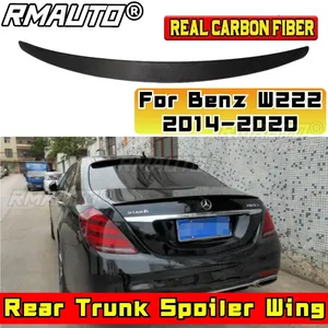 สปอยเลอร์หลังสำหรับรถยนต์เมอร์เซเดสเบนซ์ เอส-คลาส W222 S300 S350 S400 S500 S550 S63 4 ประตู ปี 2014-2020 ชุดแต่งสปอยเลอร์ฝากระโปรงท้าย - Product Image 1