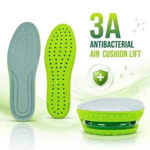 Semelles rehaussantes à coussin d'air 1,5/2,5/3,5 cm, antibactériennes 3A, avec soutien de la voûte plantaire, sensation de marche sur nuage, personnalisables OEM, vente en gros - Product Image 1