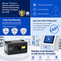 Módulo Escáner de Código de Barras QR 2D OEM, Mini Motor Lector CMOS Integrado, Interfaz USB TTL para Terminal de Kiosco Inteligente