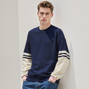 Abbigliamento sportivo Unisex a maniche lunghe con stile ampio e Casual realizzato in tessuto di puro cotone personalizzabile con logo - Product Image 1