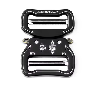 Dupla ajustável 39mm rodada Quick Release Buckle zinco liga Metal com aço cobre chapeamento para estilo clássico sacos e cintos - Product Image 2