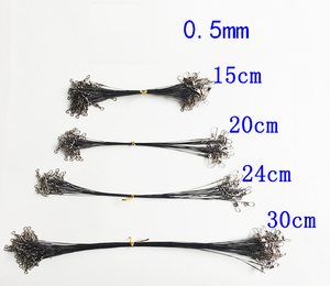 Filo da pesca Anti-morso in acciaio ad alto tenore di carbonio 15cm/20cm/25cn/30cm - Product Image 3