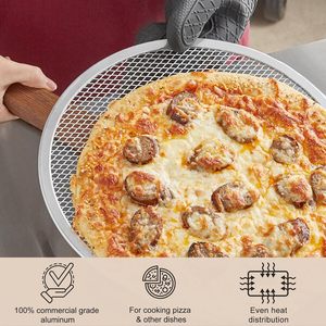 Rejilla Redonda de Aluminio Versátil, Superior, Resistente y Fácil de Limpiar para Cocina, Restaurante, Hotel, Comercial, para Hornear Pizza - Product Image 5