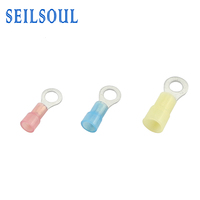 Prix d'usine – Série RNY – Borne annulaire isolée en nylon de type œillet, en cuivre rond à sertir