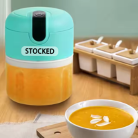 Presse-Ail Électrique Portable USB pour Usage Domestique, Mini Hachoir Alimentaire en Plastique avec Lames en Acier Inoxydable