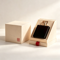Boîte à parfum minimaliste en papier avec design minimaliste pour marque de parfum, logo personnalisé