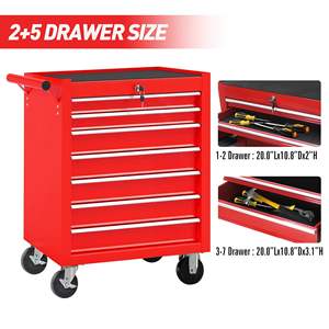 Db 7 <b>Drawer</b> Rolling Tool <b>Chest</b> With Wheels Multifunctional Tool Cart For Mechanic Garage Storage Cabinet - Product Image 5