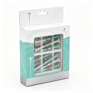 Boîte en carton pliable personnalisée pour tee de golf imprimés, boîte à cartes pour tee de golf, emballage OEM pour accessoires de golf - Product Image 6