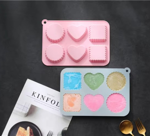 Vente chaude Moule à savon fait main personnalisé rond ovale rectangulaire Moule à gâteau Moule à chocolat en silicone - Product Image 5