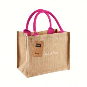 Wholesale Plain Custom Printed Design Large Natural Small Jute <b>Gift</b> <b>Bag</b> - Product Image 5