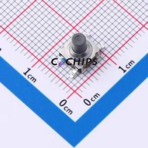 GT-TC128B-H077BO-L3 Tactile Switch SMD,6.2x6.2mm Switch Single Pole Single Throw Round Button 1.8N Vertical Mount - Product Image 1