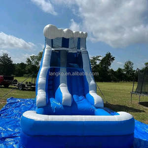 Toboggan aquatique gonflable commercial pour enfants, en promotion, <span class=keywords><strong>avec</strong></span> <span class=keywords><strong>piscine</strong></span> intégrée pour fêtes <span class=keywords><strong>de</strong></span> jardin et <span class=keywords><strong>vacances</strong></span> d'été - Product Image 4