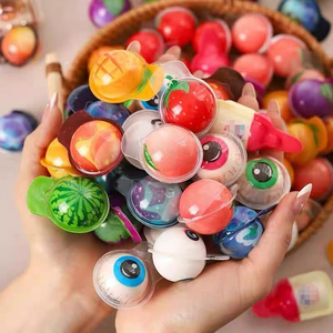 Caramelos al Por Mayor de Marca Propia Personalizada, Gomitas en Forma de Ojos, Dulces Suaves y Patrón de Pelota, Golosinas Halal Rellenas de Mermelada, Juguete de Dulce para Niños ODM - Product Image 1