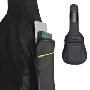 Sac de <span class=keywords><strong>guitare</strong></span> acoustique noir personnalisé de 41 pouces Rembourrage épais Housse de <span class=keywords><strong>guitare</strong></span> étanche avec boucle de suspension arrière - Product Image 5