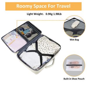 Mochila de Senderismo para Mujer <span class=keywords><strong>40x25x20</strong></span> con Compartimento Independiente para Zapatos 180 °   Bolsa de Trabajo de 40l con Diseño Abierto para Llevar Equipaje - Product Image 2