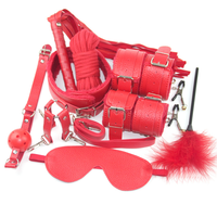 Nouvel ensemble de bondage en cuir 10 pièces sous lit, 4 couleurs, kit de contrainte, ceinture de jeu pour adultes, peluche pour jouet sexuel pour femmes et hommes