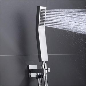 Brass Hand Held <b>Shower</b> <b>Head</b> Solid Metal Brushed Nickel Handheld <b>Shower</b> <b>Head</b> With Extra Long Stainless Steel Hose - Product Image 1